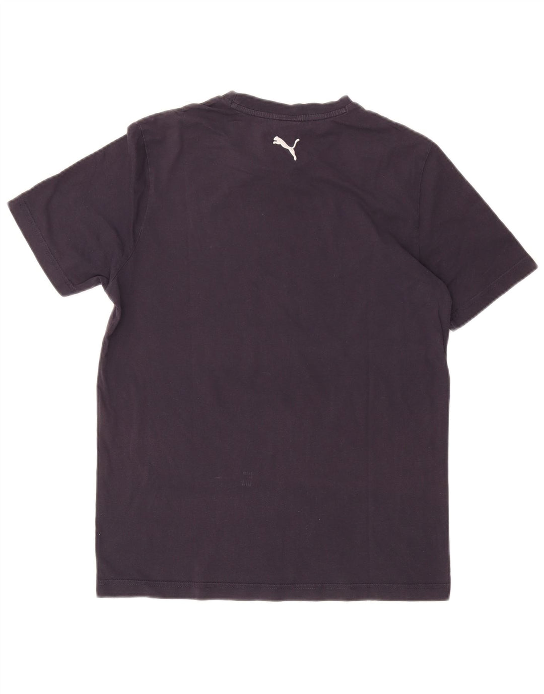 PUMA Womens Graphic T-Shirt Top Medium Navy Blue