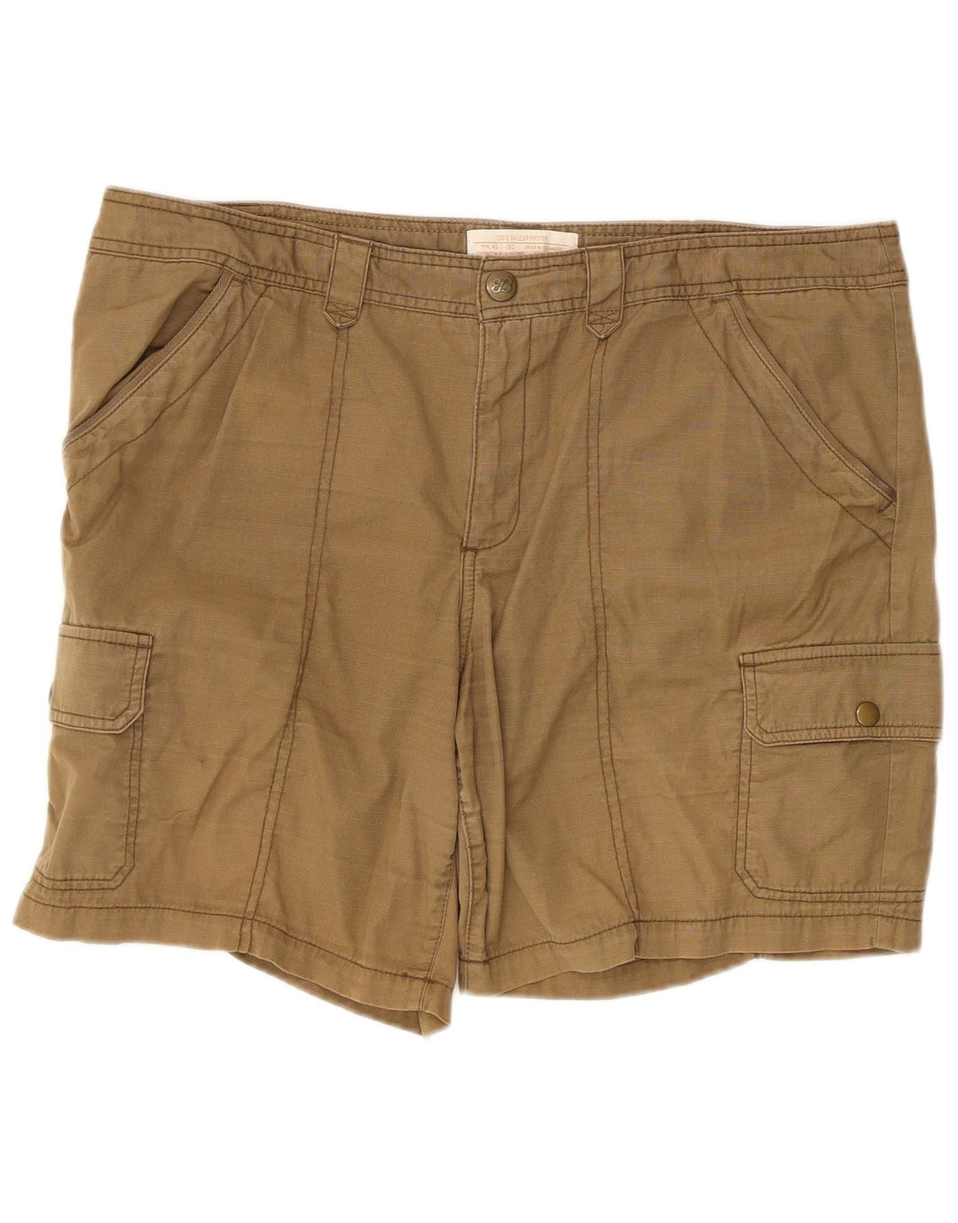 Eddie Bauer Damen Cargoshorts US 16 2XL W40 Khaki Baumwolle
