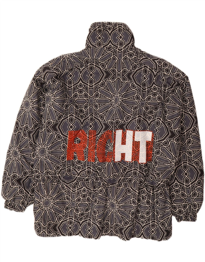 CAPT. COOK Herren Graphic Anorak Jacke UK 42 XL Grau Geometrisch