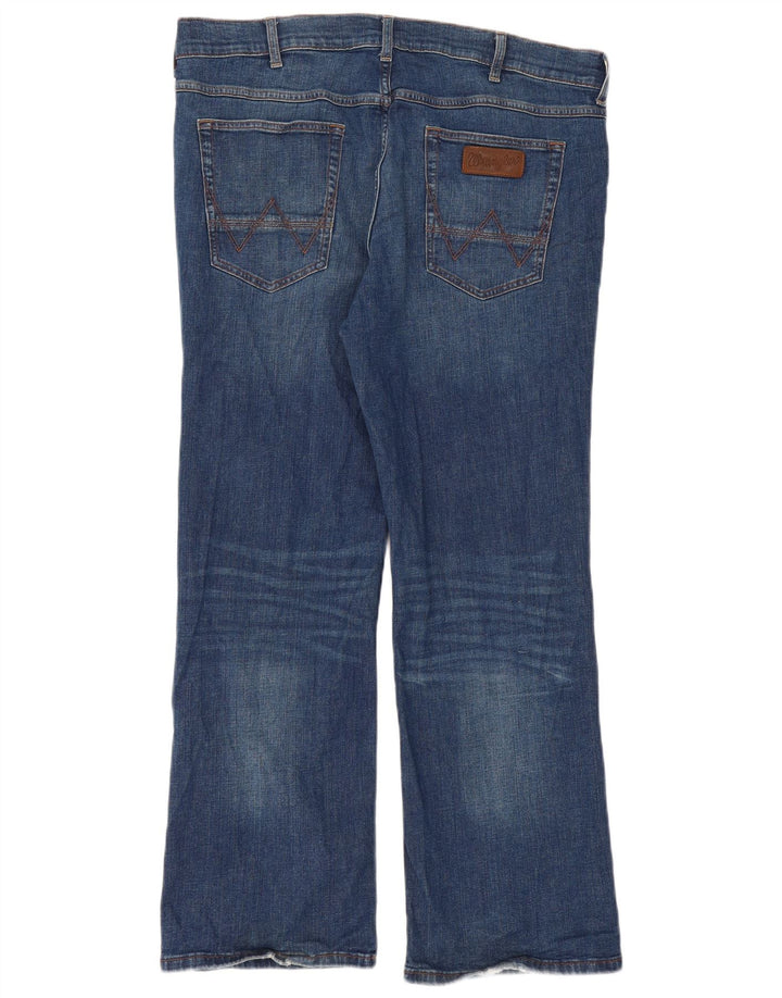 WRANGLER Herren Bootcut Jeans W38 L30 Blaue Baumwolle