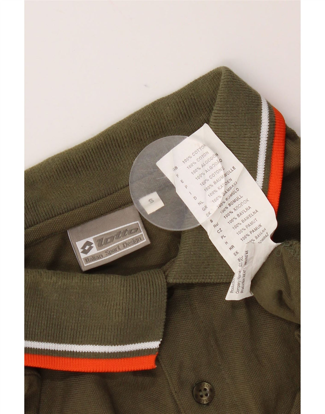 Lotto Herren-Poloshirt, Größe S, Khaki, Baumwolle