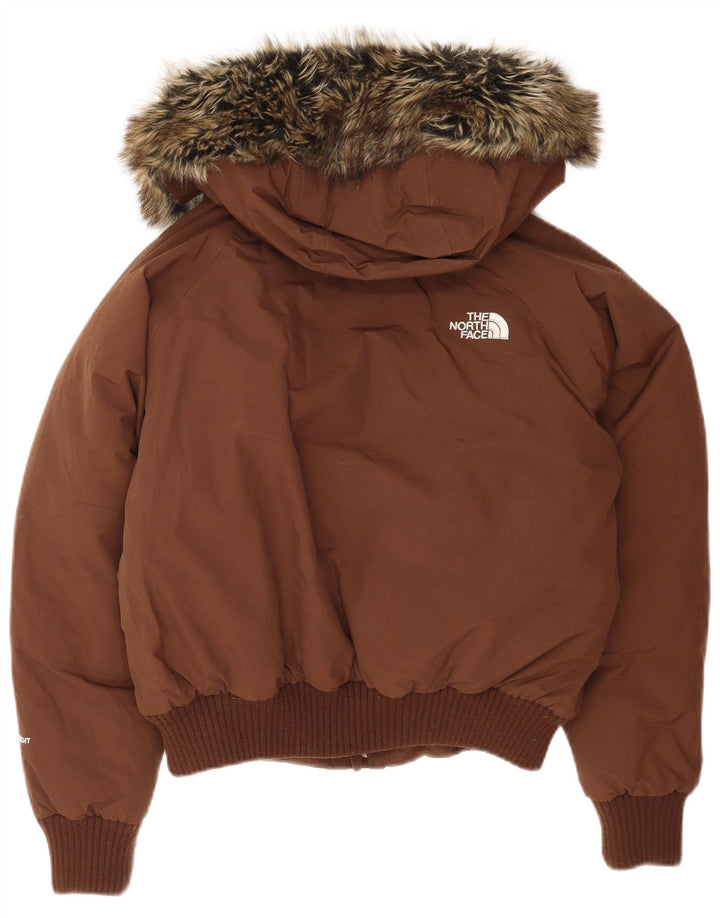 The North Face Damen Übergroße, gepolsterte Kapuzenjacke, UK 10, Größe S, Braun