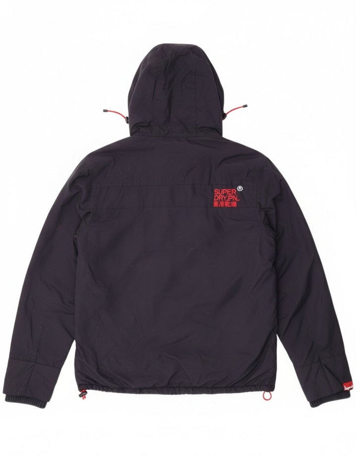 Superdry Damen Graphic Windjacke UK 16 Large Marineblau