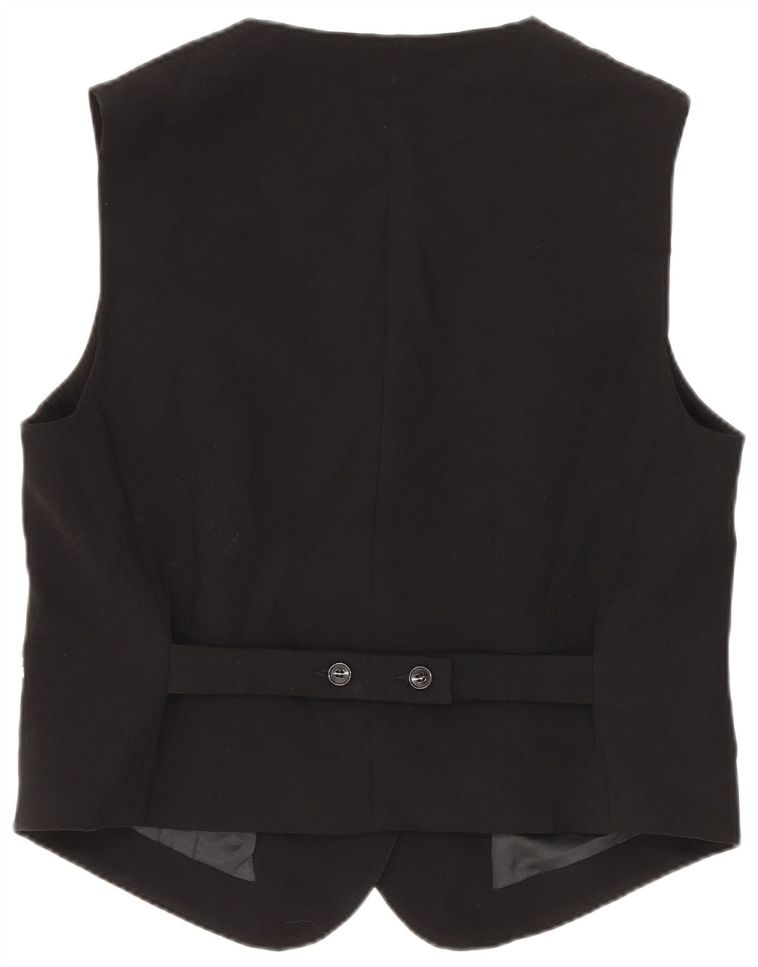Zara Damen Weste UK 14 Large Schwarz Polyester