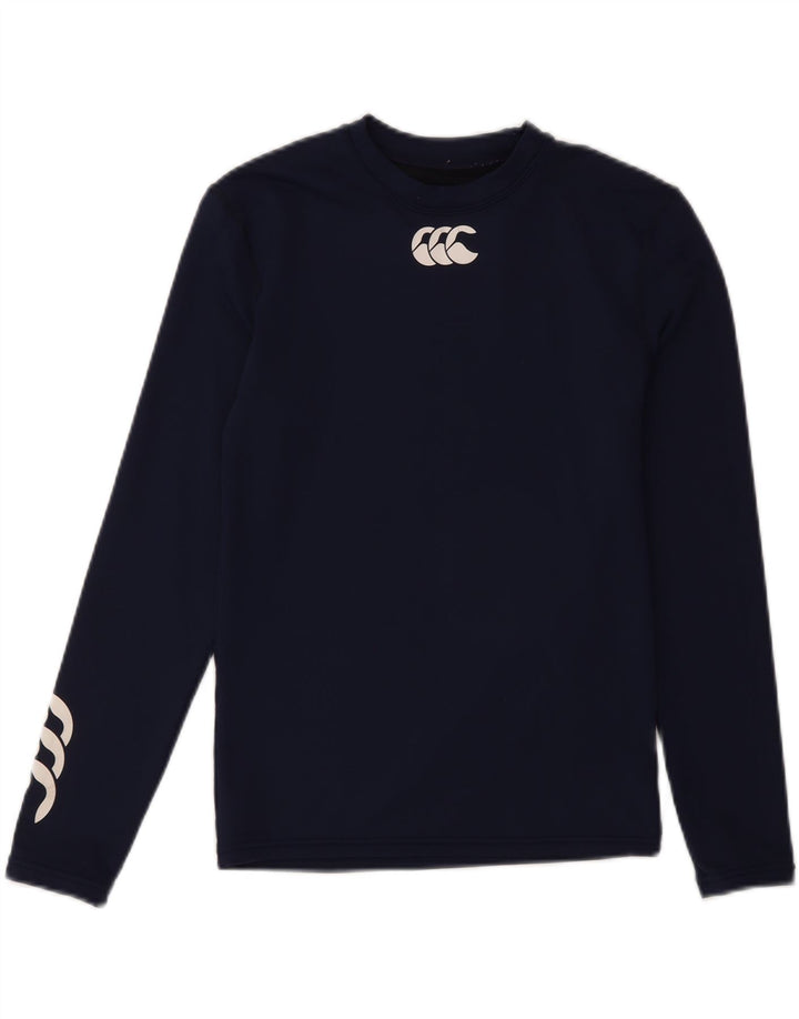 Canterbury Jungen-Oberteil mit Grafik, langärmlig, 8–9 Jahre, Größe L, Marineblau