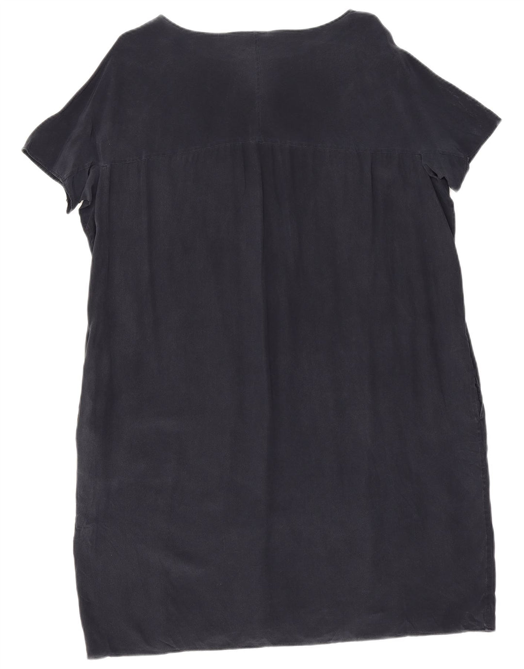 Aspesi Damen Etuikleid IT 42 Medium Marineblau Seide