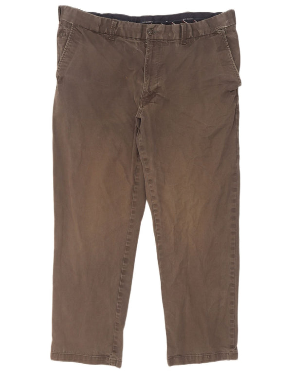 Marks & Spencer Herren Blue Harbour Gerade Chinohose W40 L29 Grau