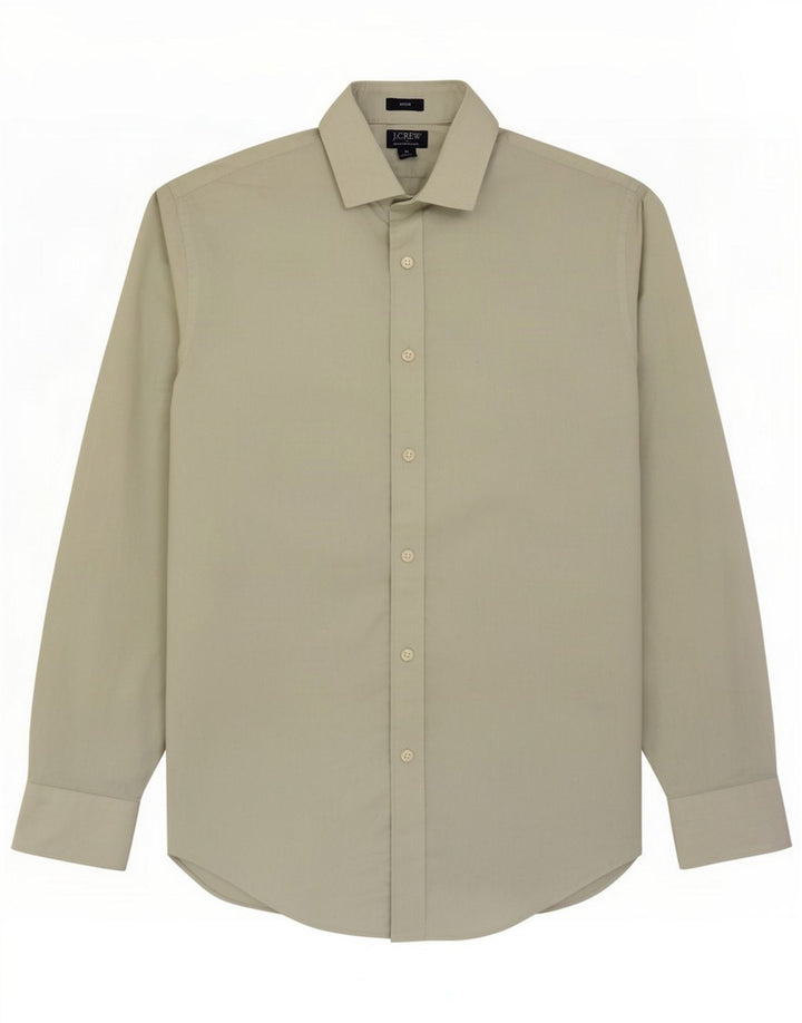 J. Crew Herren Slim Fit Hemd Mittelgrüne Baumwolle