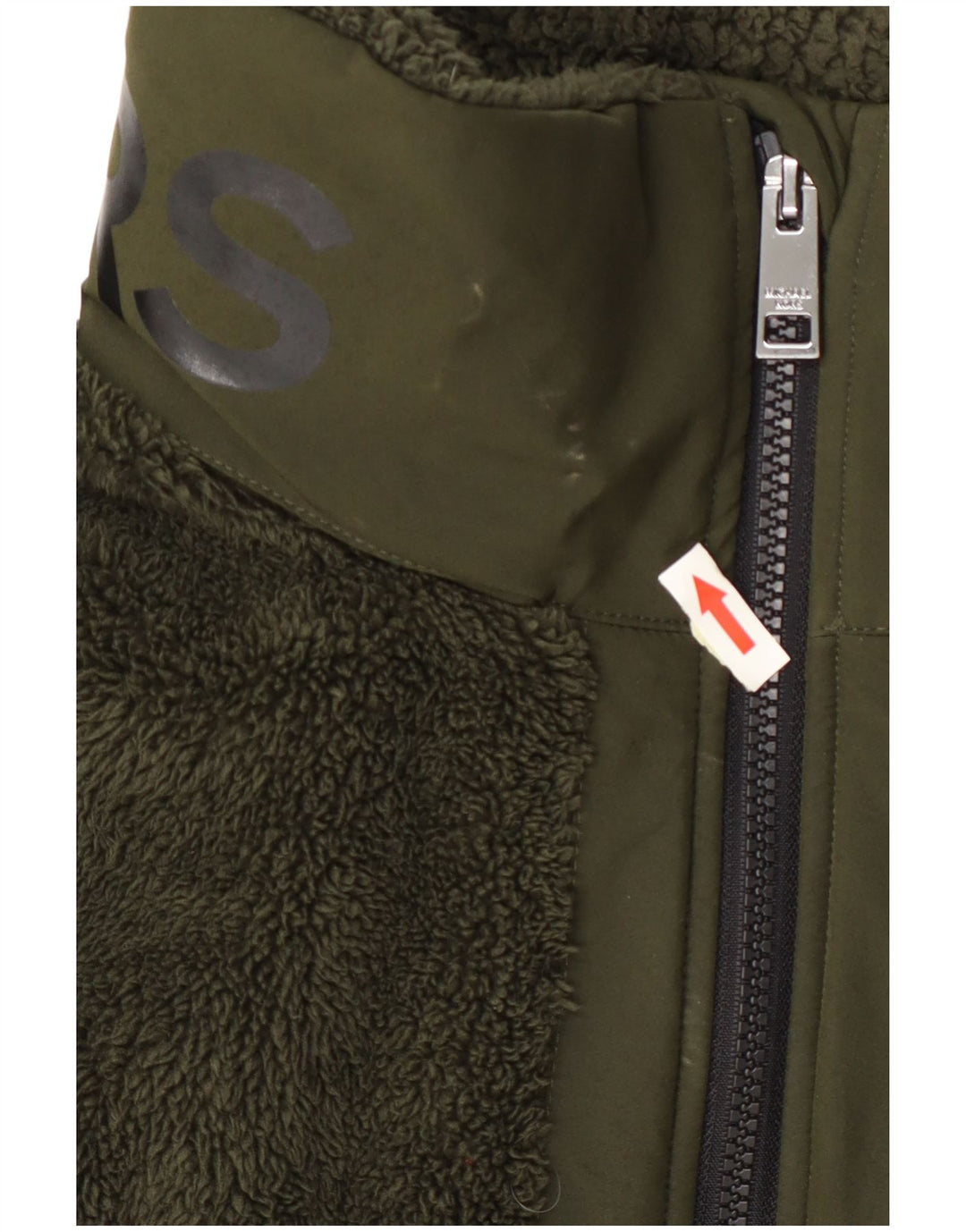 Michael Kors Damen Fleecemantel UK 20 2XL Grün Polyester