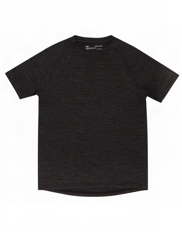 Under Armour Heat Gear T-Shirt-Oberteil für Jungen, 9–10 Jahre, Mittelgrau gefleckt
