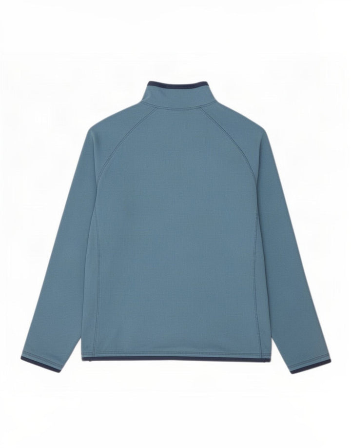 Mountain Warehouse Damen-Fleecepullover mit Reißverschluss am Kragen, UK 16, Größe L, Blau, Polyester