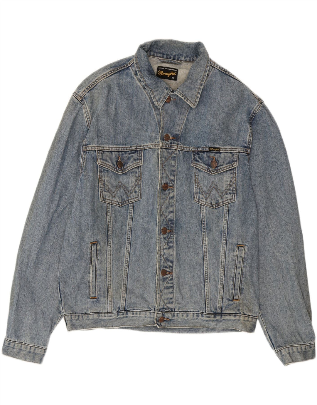 Wrangler Herren Jeansjacke UK 42 XL Blaue Baumwolle