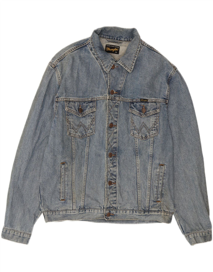 Wrangler Herren Jeansjacke UK 42 XL Blaue Baumwolle