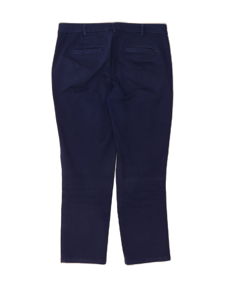 BENETTON Womens Straight Chino Trousers W32 L26 Navy Blue Vintage Benetton and Second-Hand Benetton from Messina Hembry 