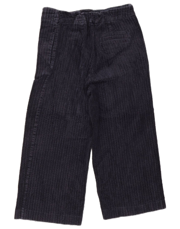 Marks & Spencer Damen Cordhose mit weitem Bein, UK 16, Größe L W34 L22, Marineblau