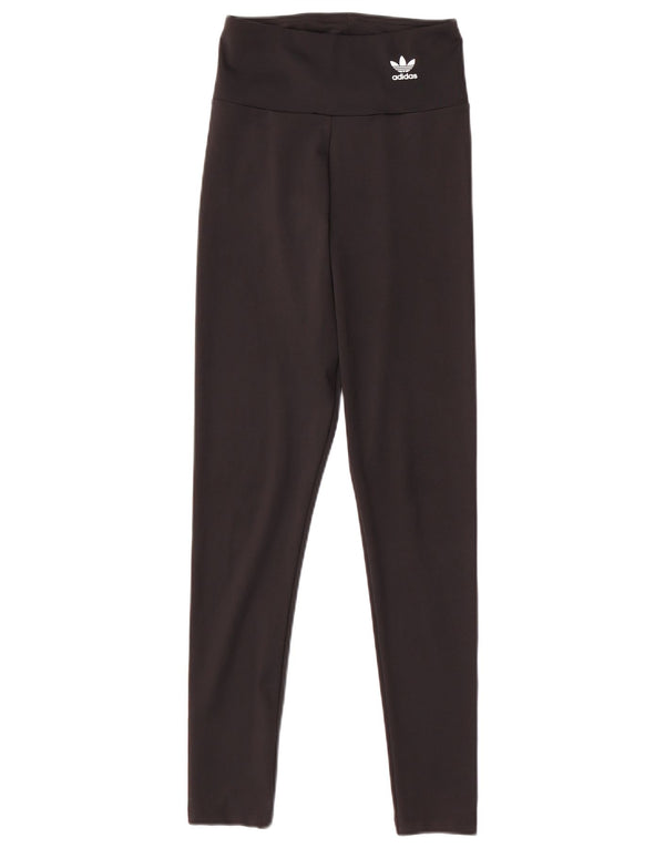 ADIDAS Damen Leggings UK 6 XS Schwarz