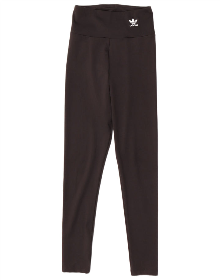 ADIDAS Damen Leggings UK 6 XS Schwarz