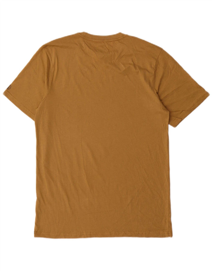 Volcom Herren Modern Fit T-Shirt Top Small Beige Baumwolle
