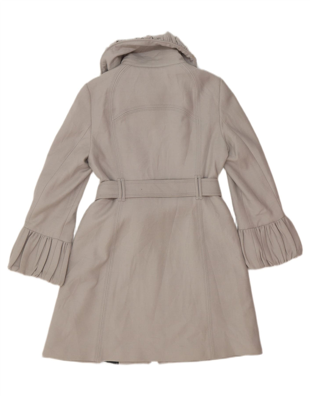 Zara Damen Mantel UK 14 Große graue Wolle