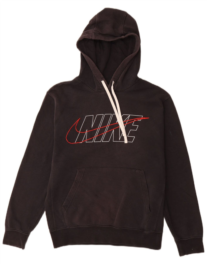 Nike Herren-Kapuzenpullover mit Grafik, Größe S, Schwarz, Baumwolle