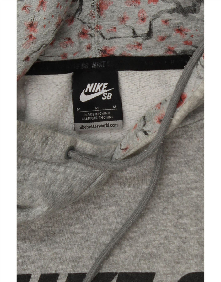 NIKE Mens Graphic Hoodie Jumper Medium Grey Cotton Vintage Nike and Second-Hand Nike from Messina Hembry 