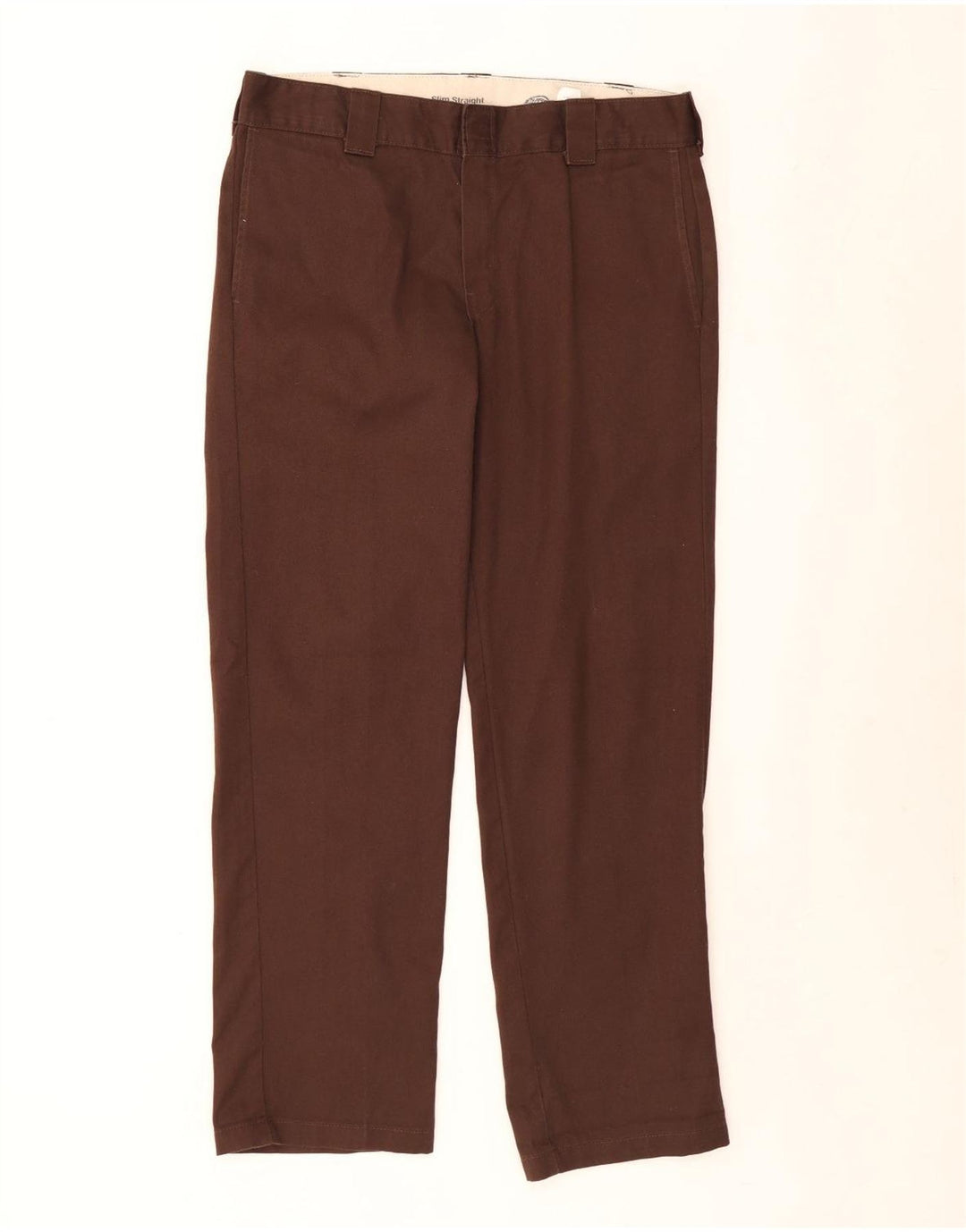 Dickies Gerade Herren-Chinohose, W34, L32, Braun, Polyester