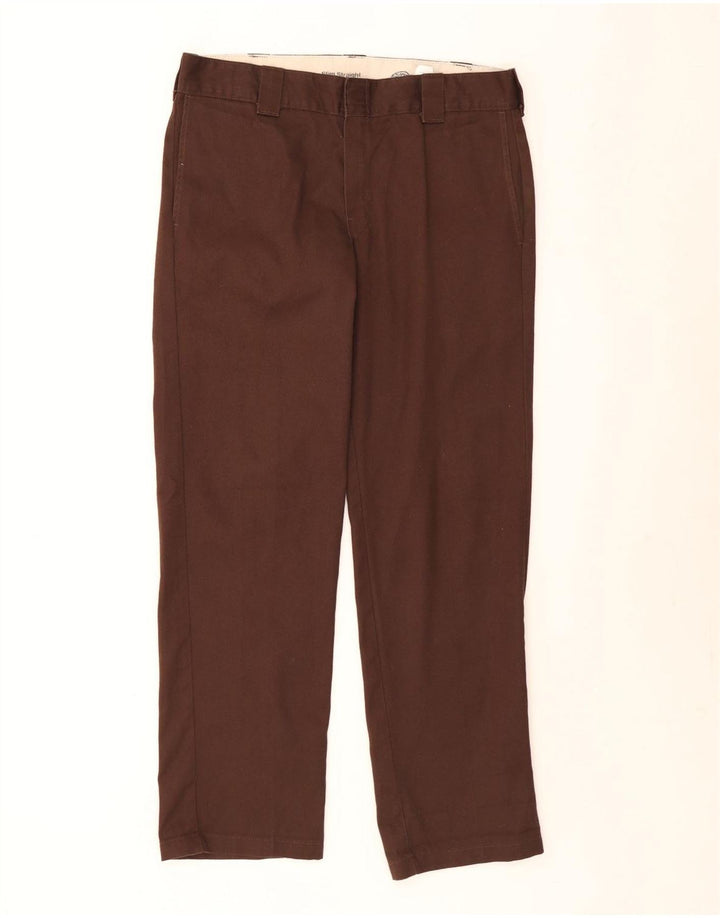 Dickies Gerade Herren-Chinohose, W34, L32, Braun, Polyester