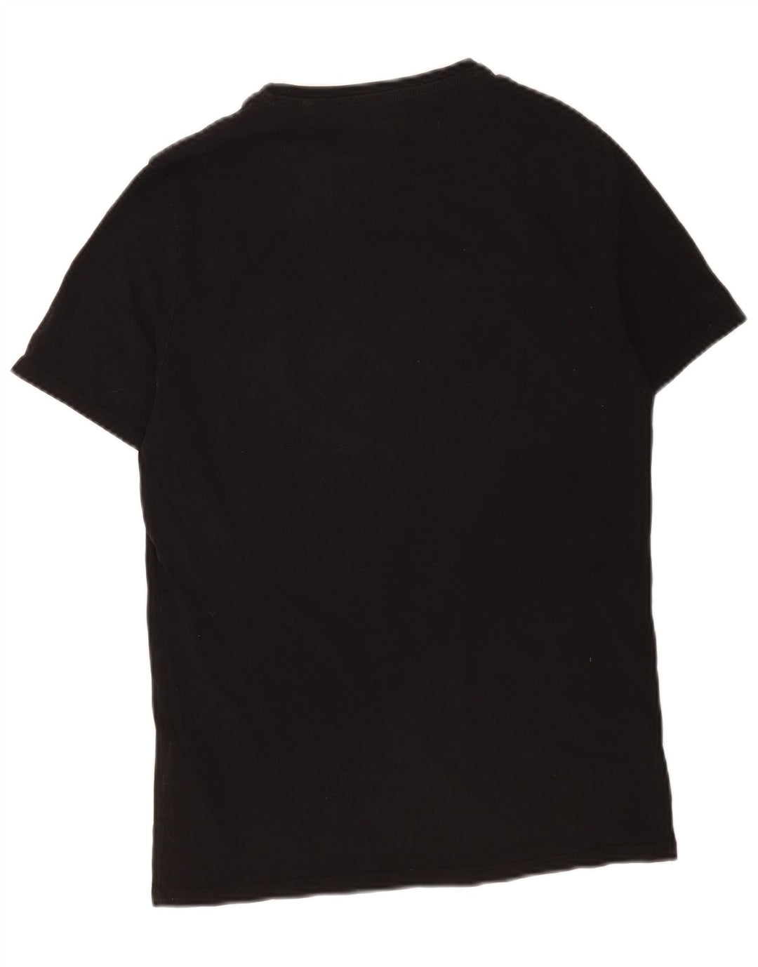 Guess Slim-Fit-Grafik-T-Shirt-Oberteil für Herren aus mittelschwarzer Baumwolle