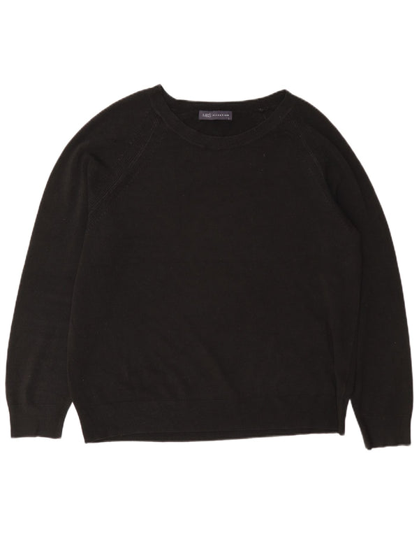 Marks & Spencer Damen-Pullover mit U-Boot-Ausschnitt, Gr. 18, XL, Schwarz, Acryl