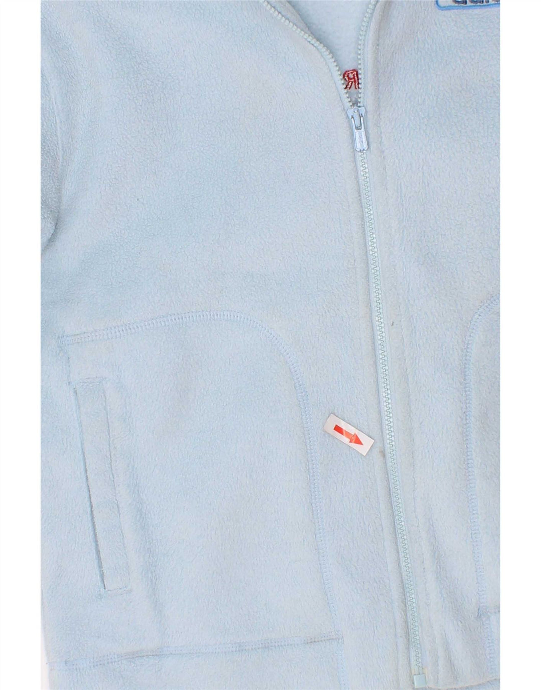 Adidas Jungen Fleecejacke mit Grafik, 7–8 Jahre, blaues Colourblock-Polyester