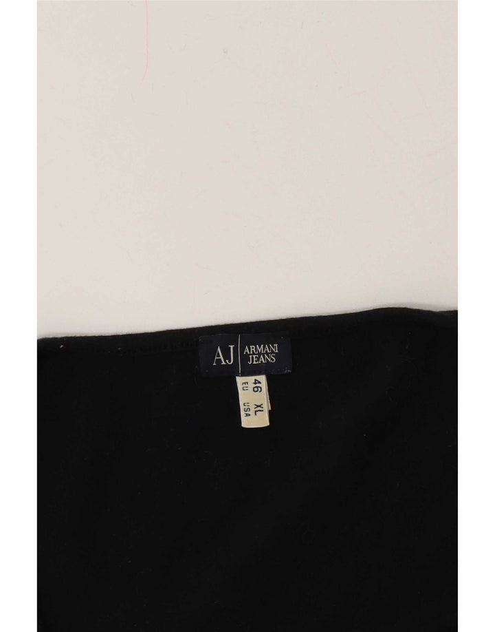 Armani Jeans Damen T-Shirt Top EU 46 XL Schwarz