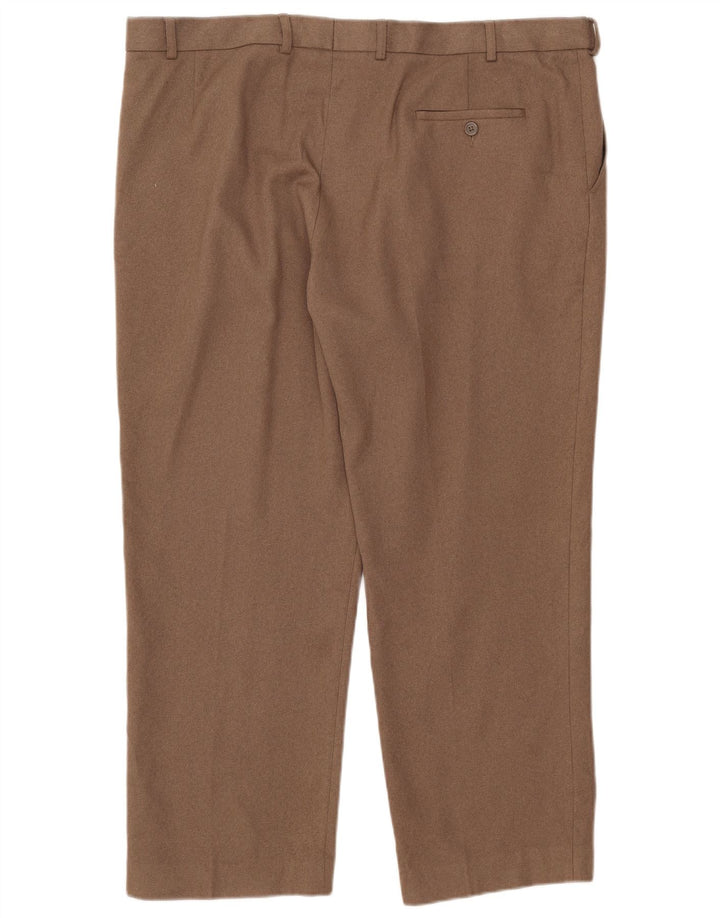 Marks & Spencer Herren-Chinohose mit normaler Passform, W42, L29, braun, Polyester