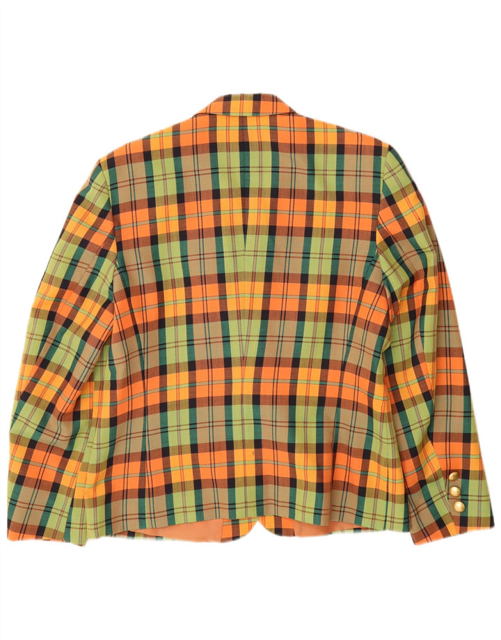 HMC Zweireihiger Damen-Blazer, Gr. 12, mittelgroß, mehrfarbig, kariert