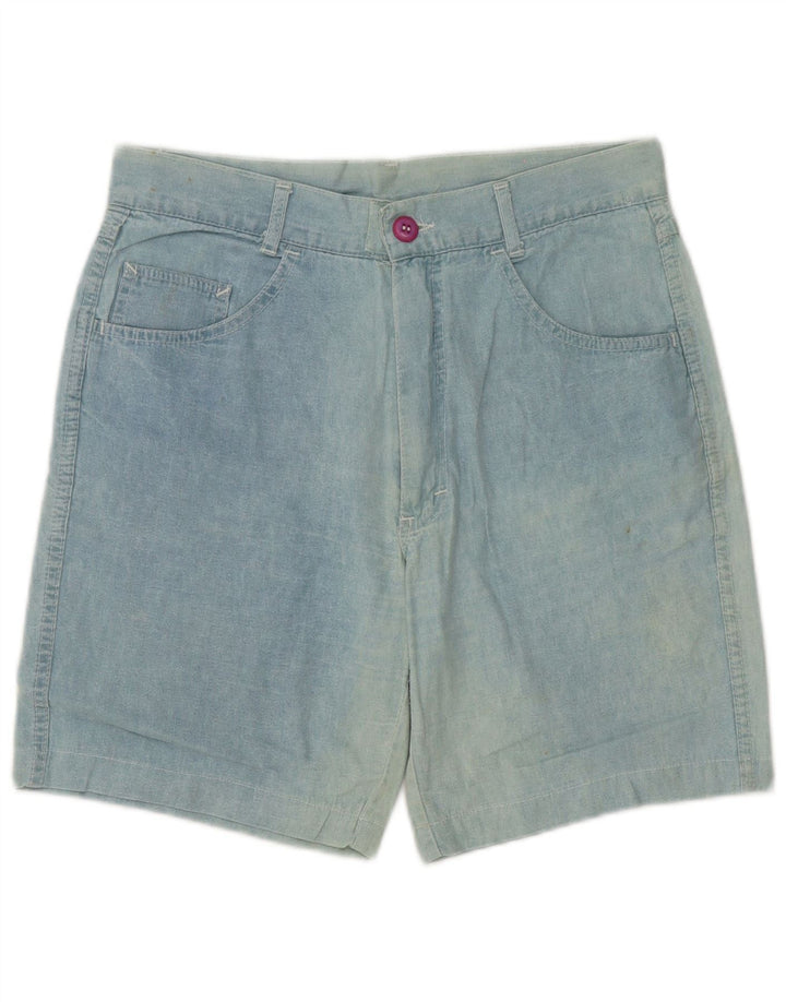 Mash Herren Jeansshorts W33 mittelblaue Baumwolle