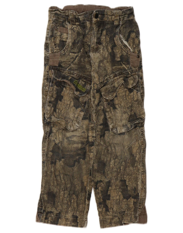 Magellan Gerade Cargohose für Jungen, 6–7 Jahre, XS, W22, L21, Khaki-Tarnung