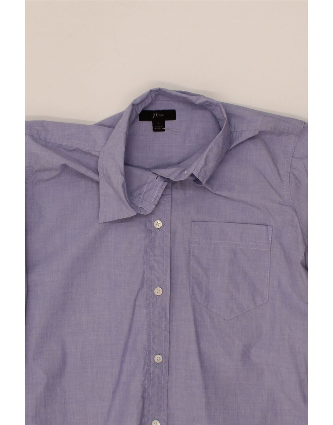 J. CREW Womens Shirt US 4 Small Purple Cotton Vintage J. Crew and Second-Hand J. Crew from Messina Hembry 