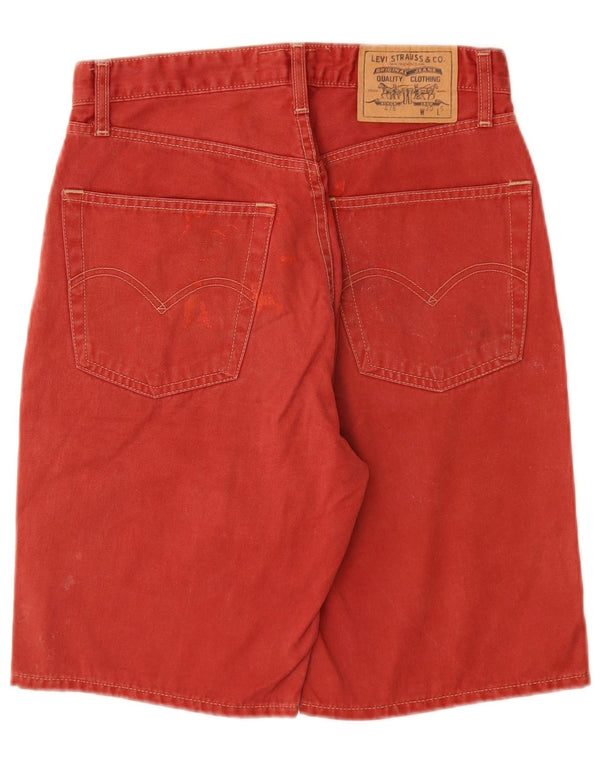 LEVI'S Herren 476 Jeansshorts W30 mittelrote Baumwolle