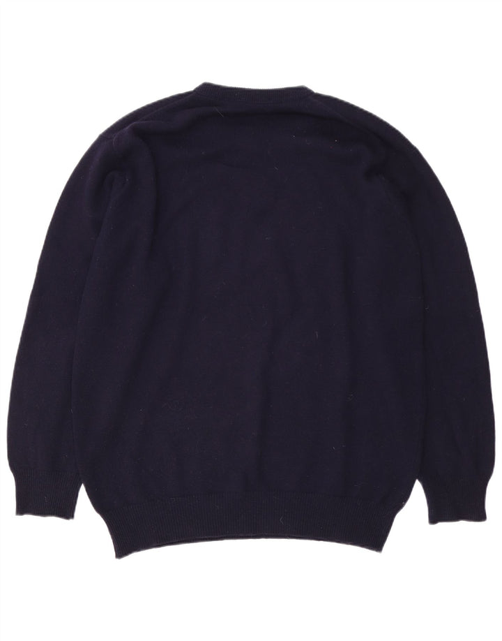 Lyle & Scott Herren-Pullover mit Rundhalsausschnitt, mittleres Marineblau