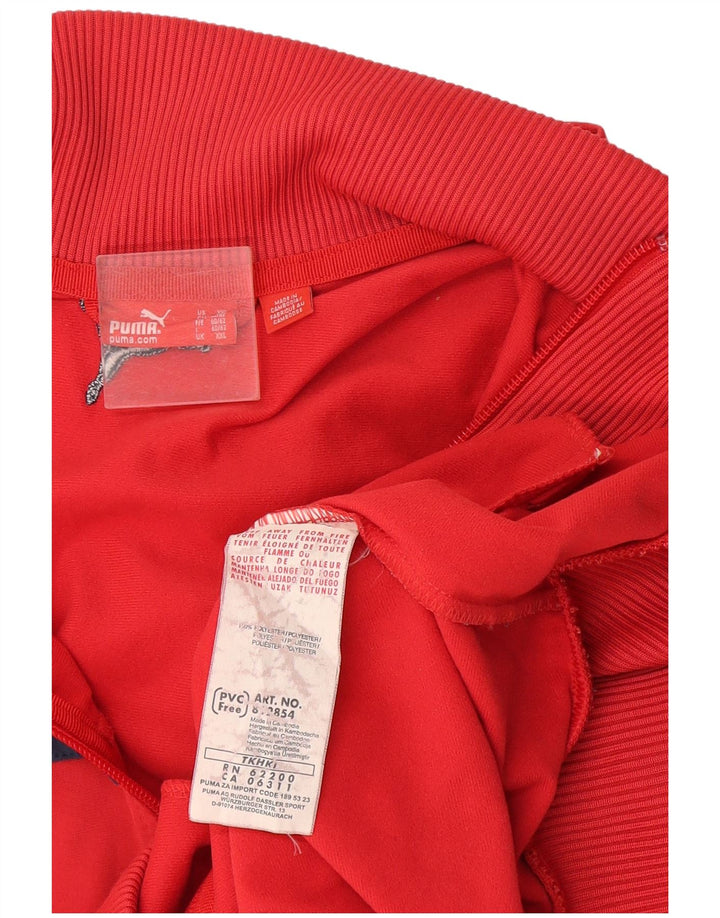 Puma Herren Trainingsanzug Top Jacke 2XL Rot Polyester