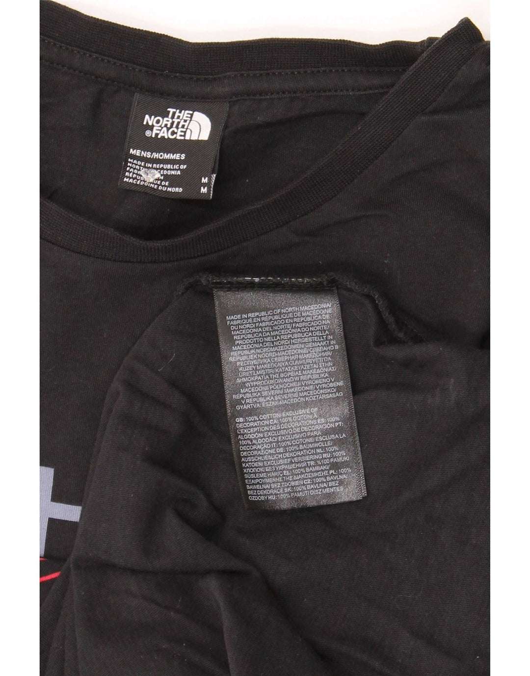 The North Face Herren-T-Shirt mit Grafik, mittelschwarze Baumwolle