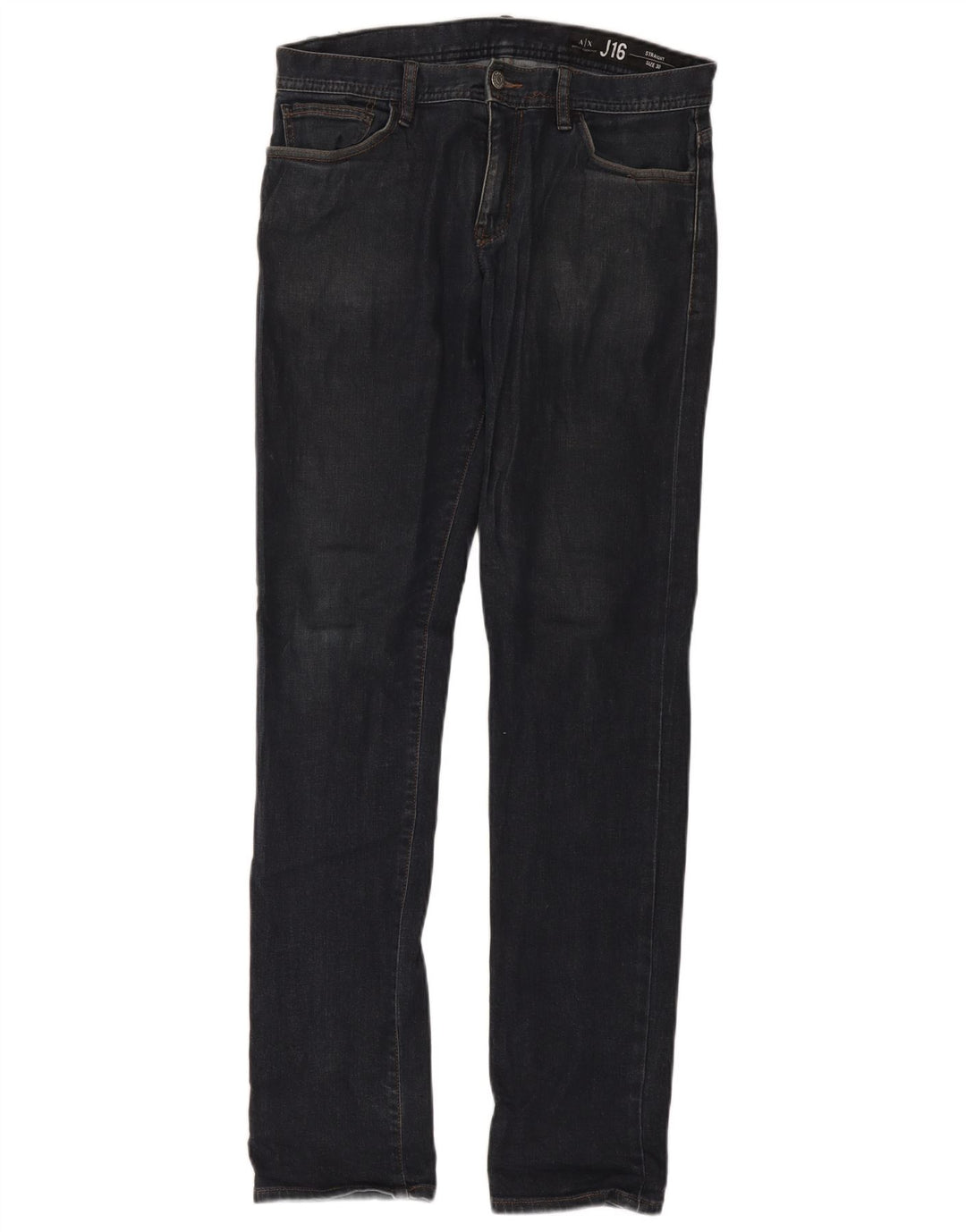 Armani Exchange Herren Straight Jeans W30 L32 Marineblau Baumwolle