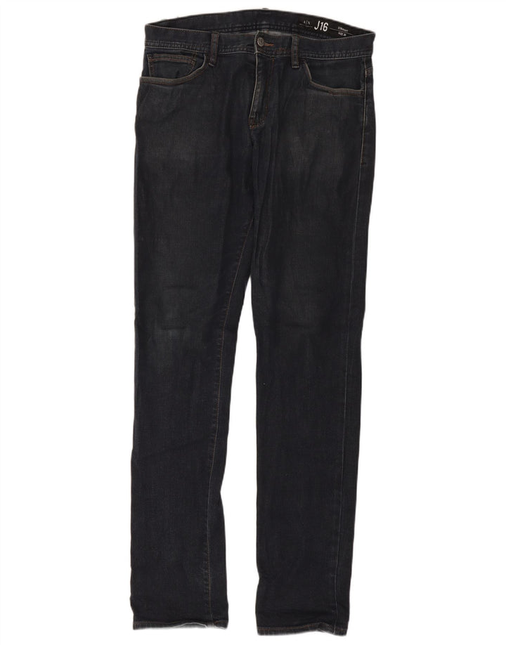 Armani Exchange Herren Straight Jeans W30 L32 Marineblau Baumwolle