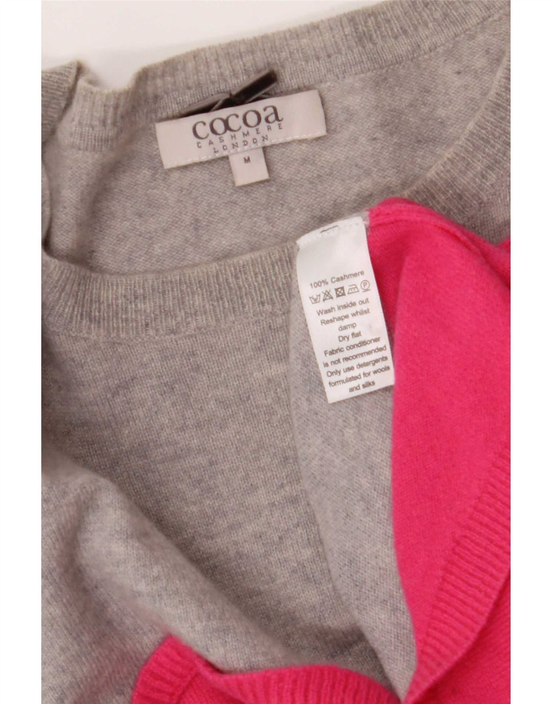 Cocoa Damen-Pullover mit Rundhalsausschnitt, UK 14, Mittelgrau, Farbblock