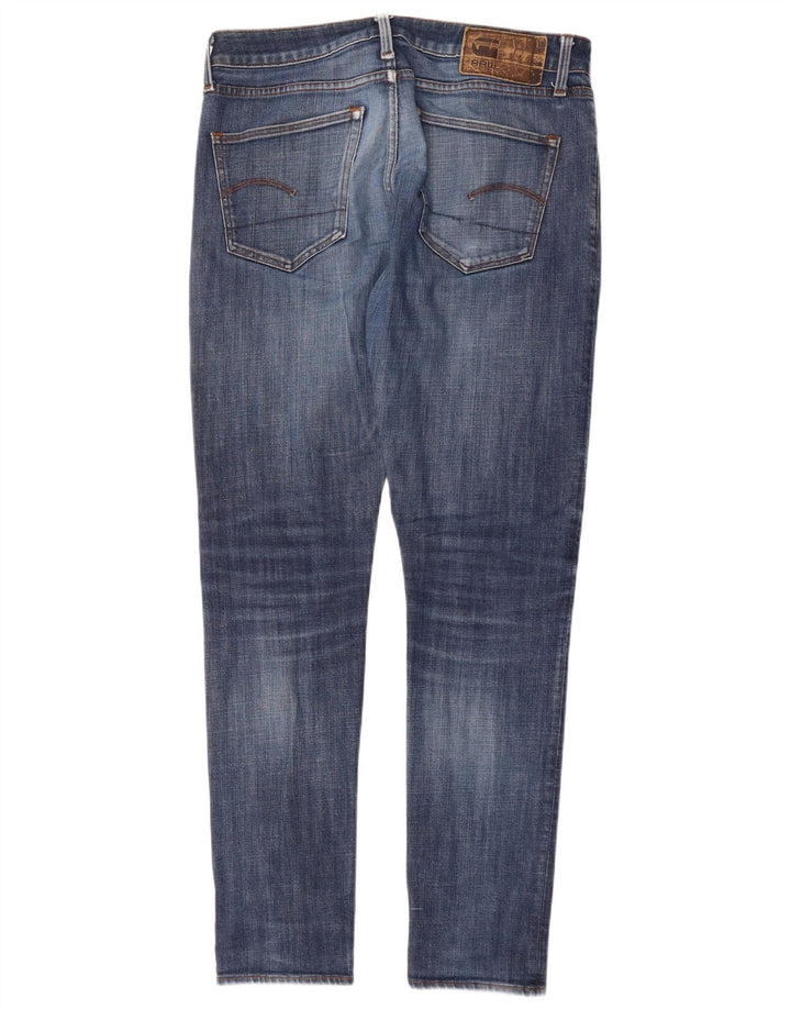 G-Star Herren Slim Jeans W32 L34 Blaue Baumwolle