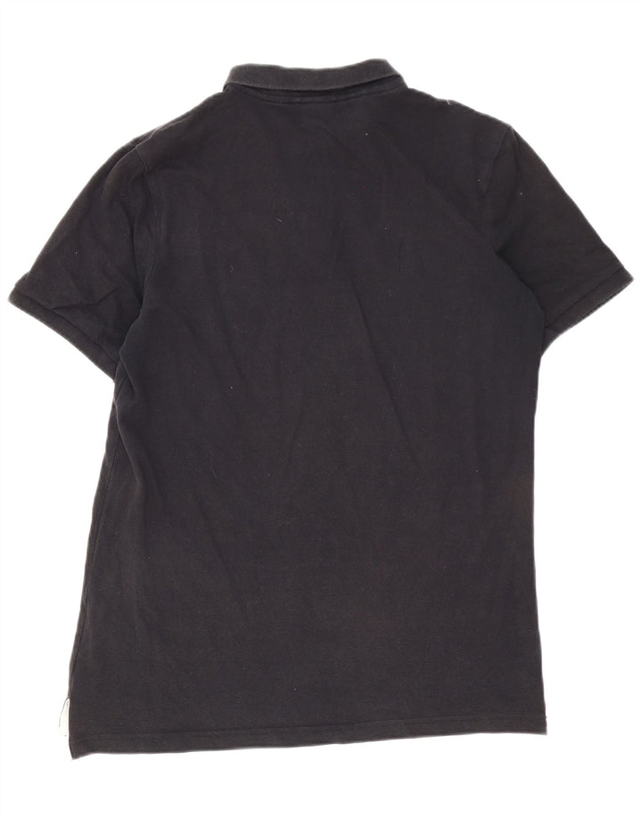 NIKE Herren-Poloshirt, mittelgroß, schwarze Baumwolle