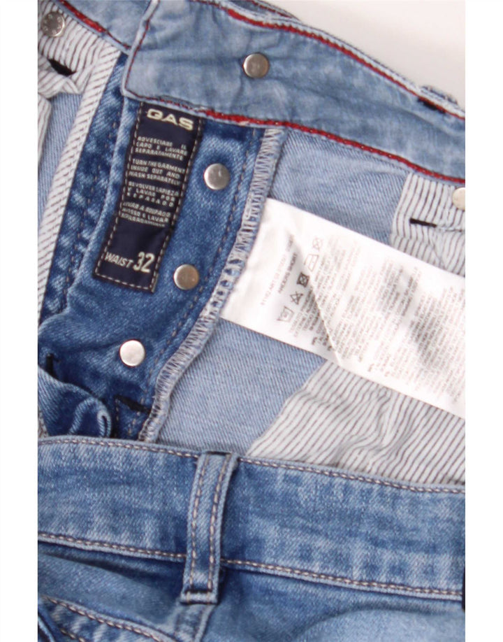 Gas Herren Denim Shorts Medium W32 Blaue Baumwolle