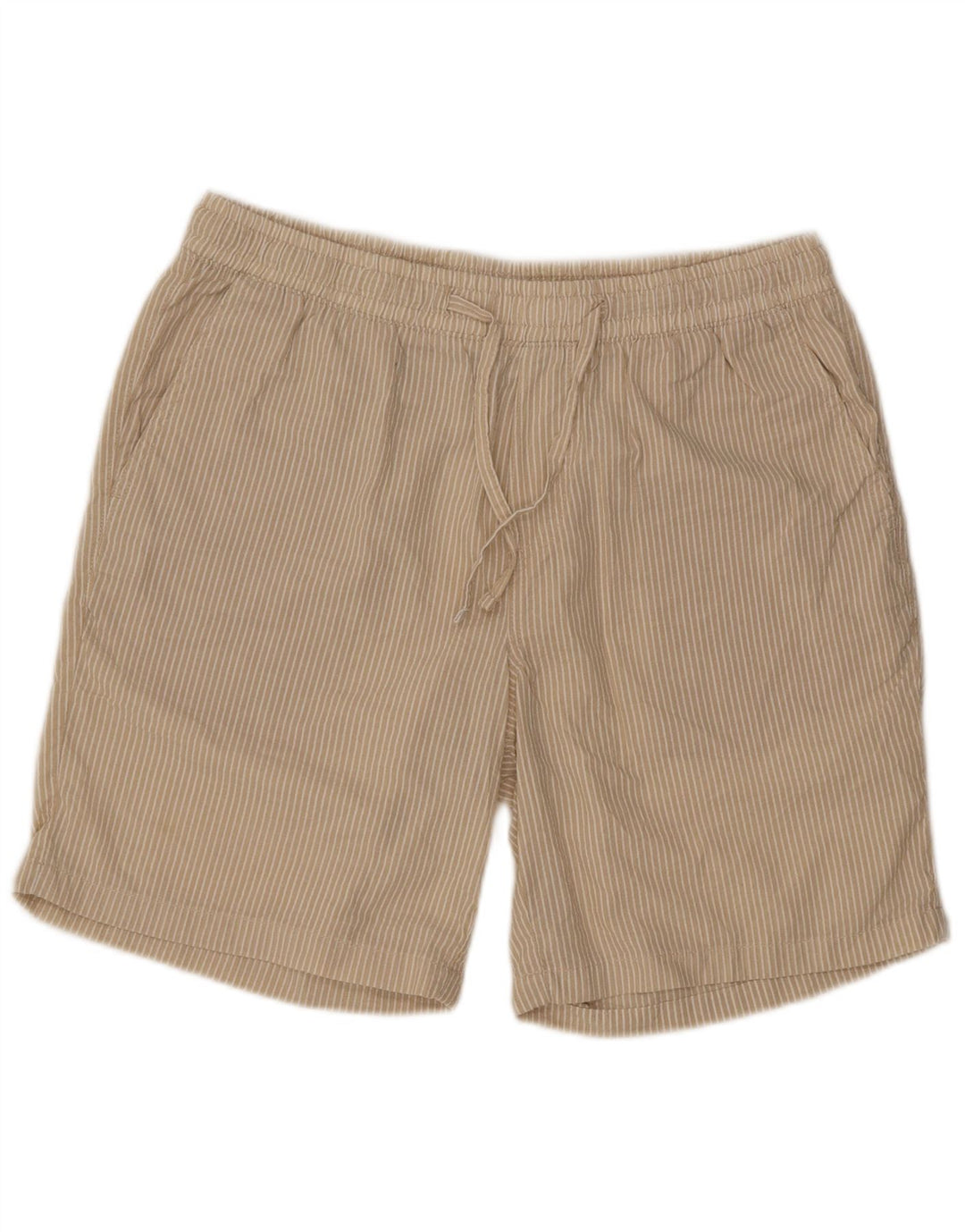 Jack & Jones Herren-Sportshorts, groß, beige, Nadelstreifen-Polyester