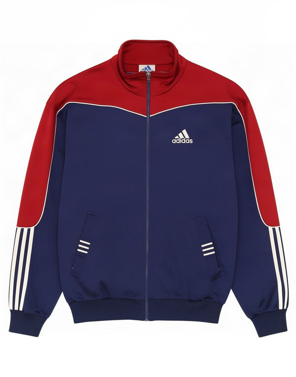 Adidas Herren-Trainingsanzugoberteil, UK-Größe 36/38, Größe S, Marineblau, Farbblock