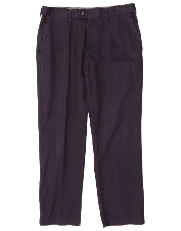 Marks & Spencer Herren-Anzughose, normal, W34, L29, Marineblau, Baumwolle