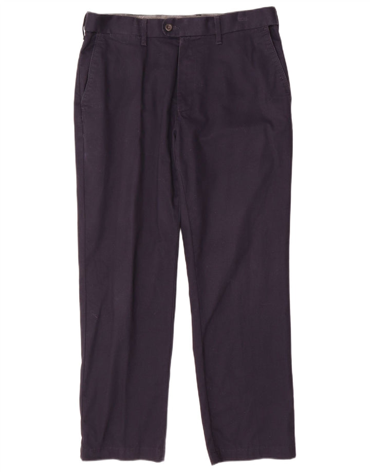 Marks & Spencer Herren-Anzughose, normal, W34, L29, Marineblau, Baumwolle